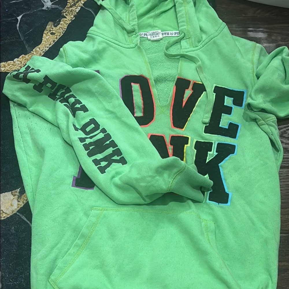 Victoria's Secret PINK Green Hoodie